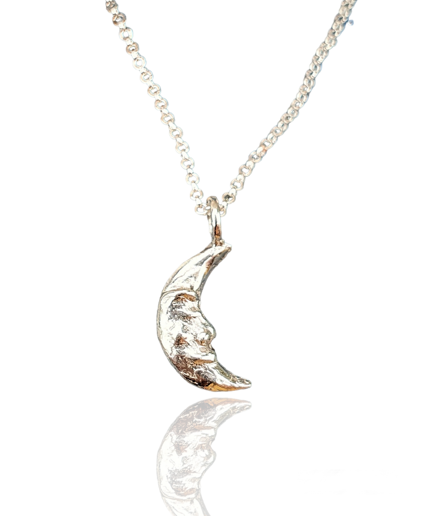 Danú Crescent Moon pendant - sterling silver necklace