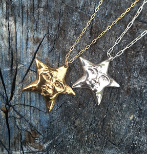 Star Boy - Gold vermeil star pendant