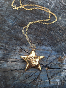 Star Boy - Gold vermeil star pendant