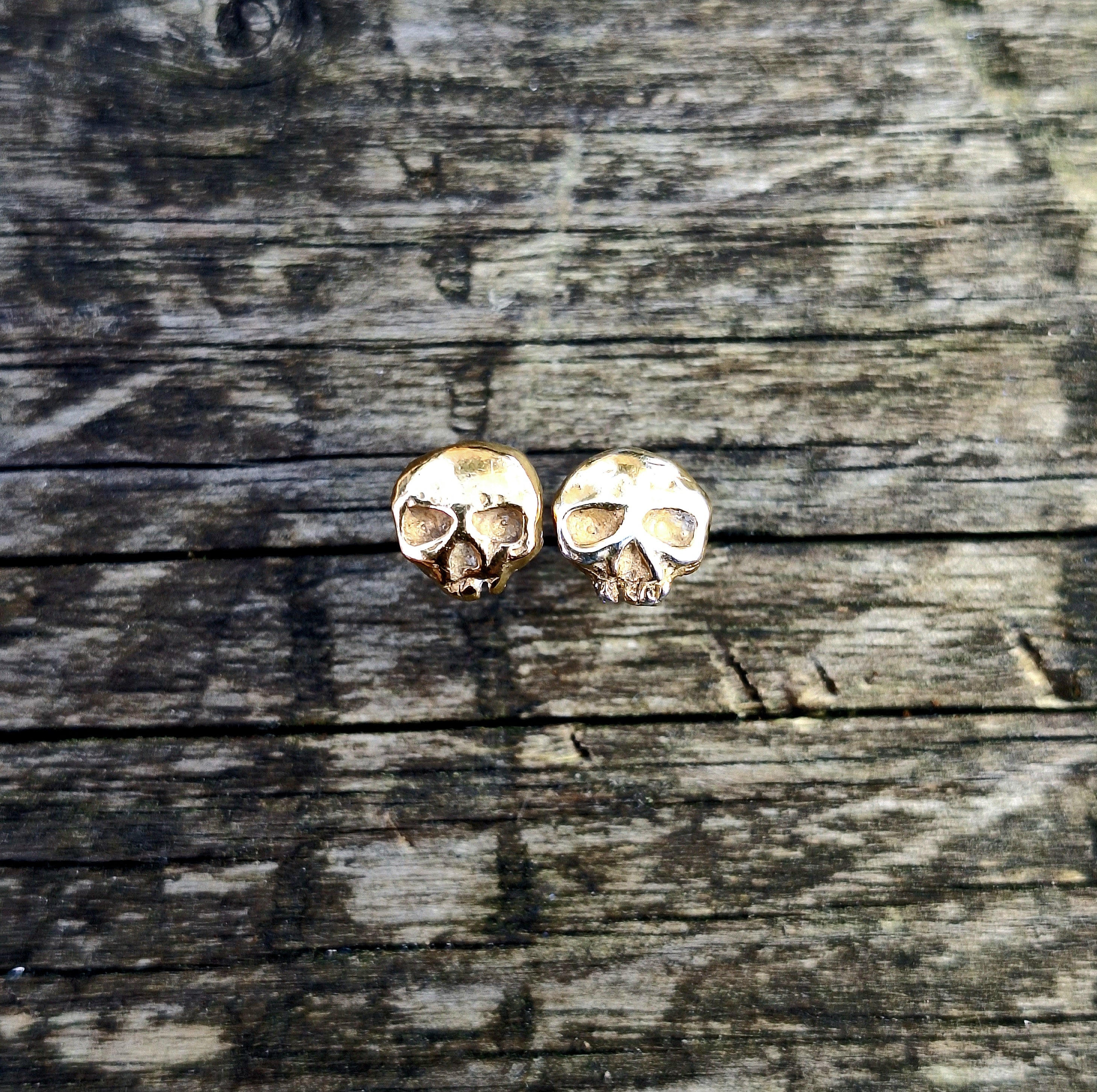 Skulls Of My Exes Earrings - Gold Plated and Sterling Silver