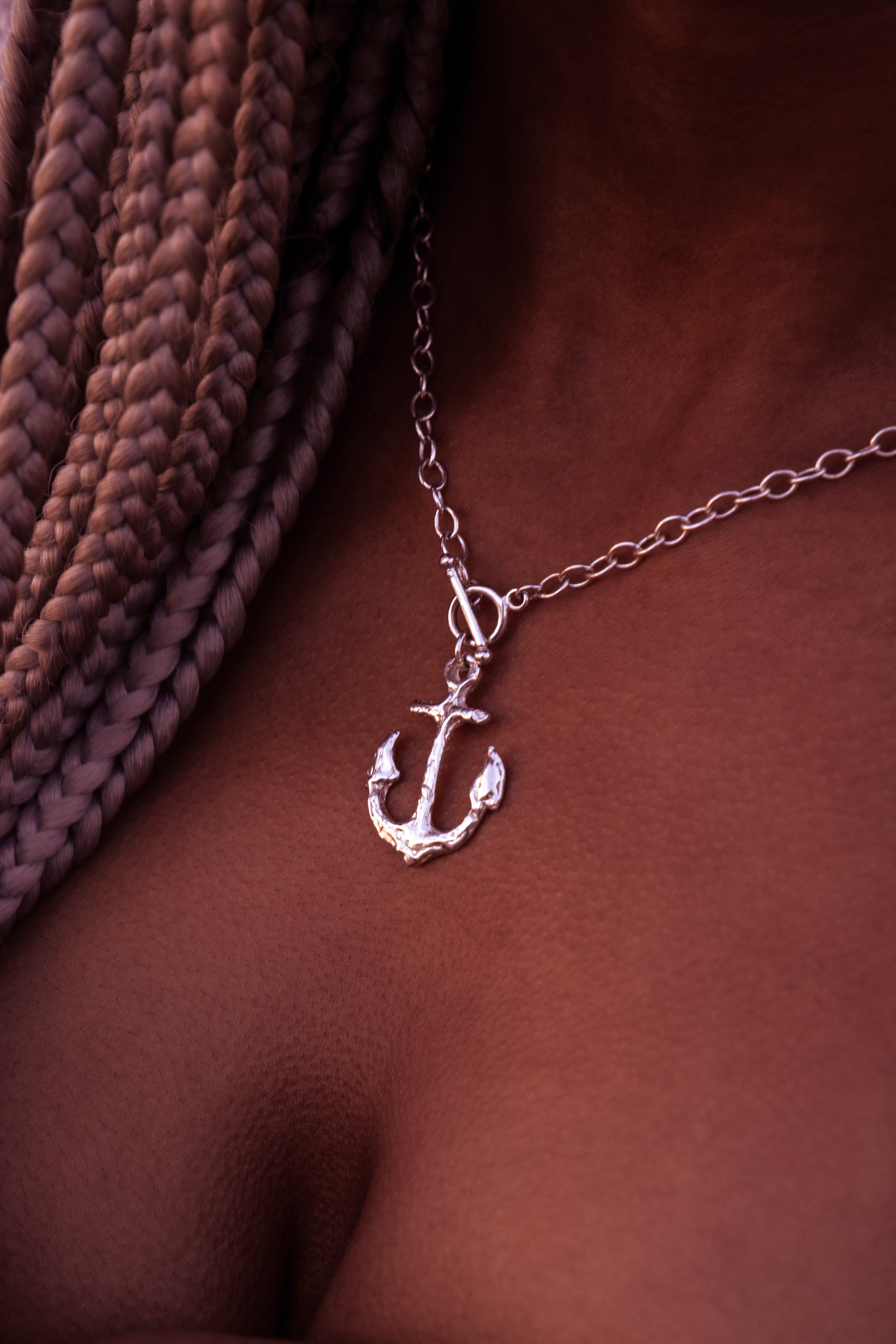 Odyssey Necklace - Sterling Silver Anchor