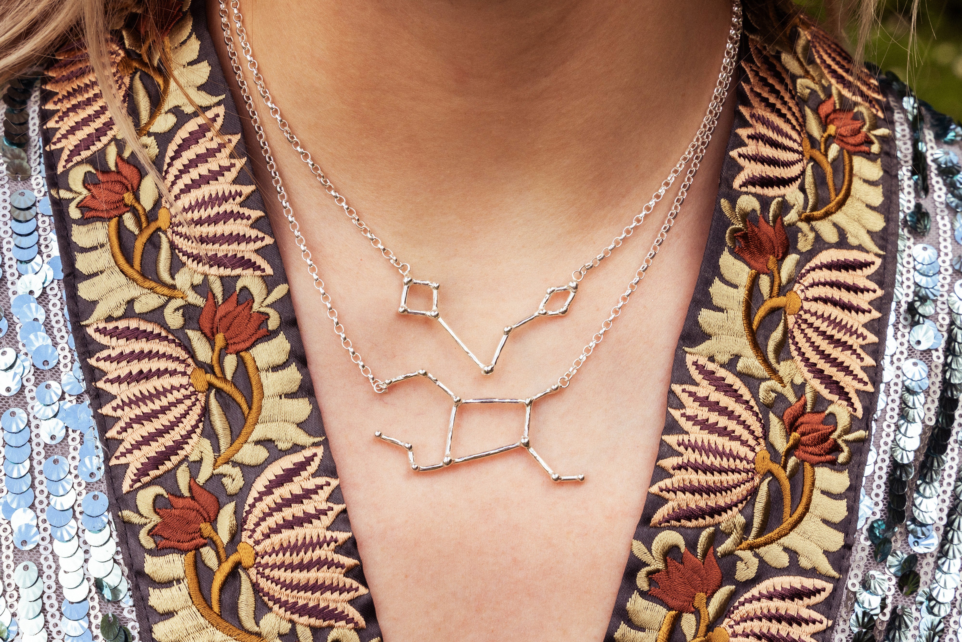 Aries - Sterling silver zodiac necklace