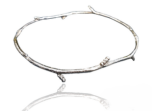 Twilight Twig Bracelet -  sterling silver bangle