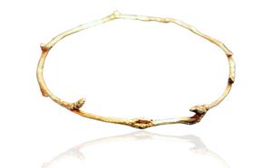 Twilight Twig bracelet - 9k gold bangle