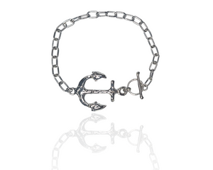 Odyssey Bracelet- Sterling Silver Anchor Bracelet