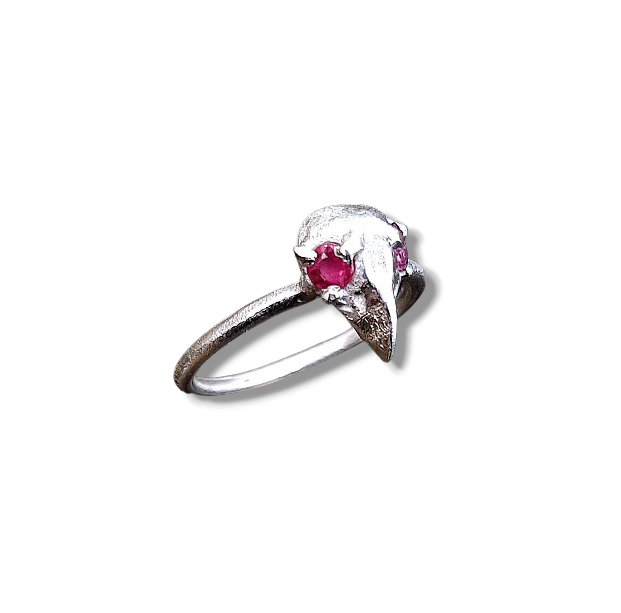The Morrigan - sterling silver and ruby ring