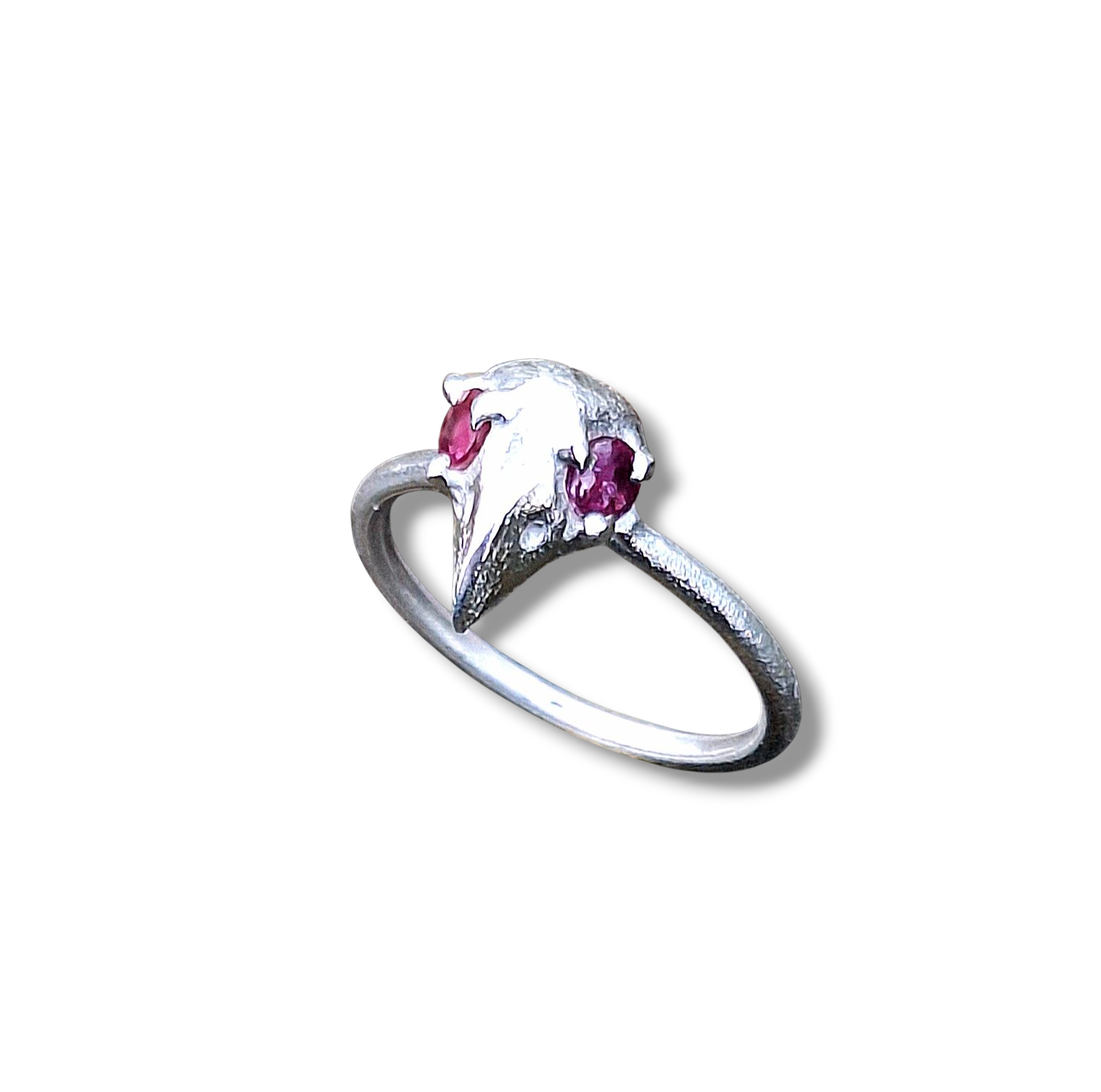 The Morrigan - sterling silver and ruby ring