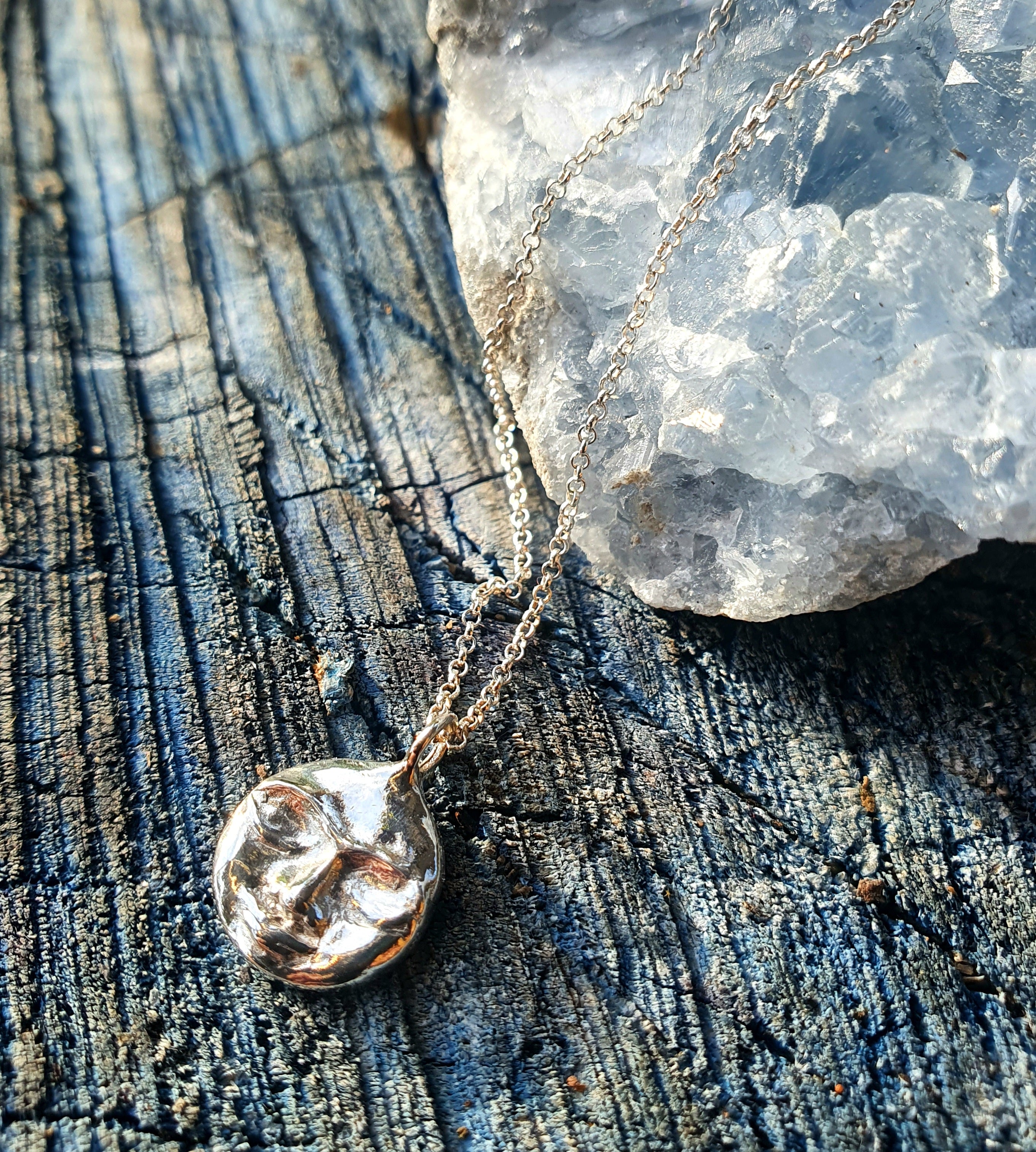Sun Goddess pendant - sterling silver necklace