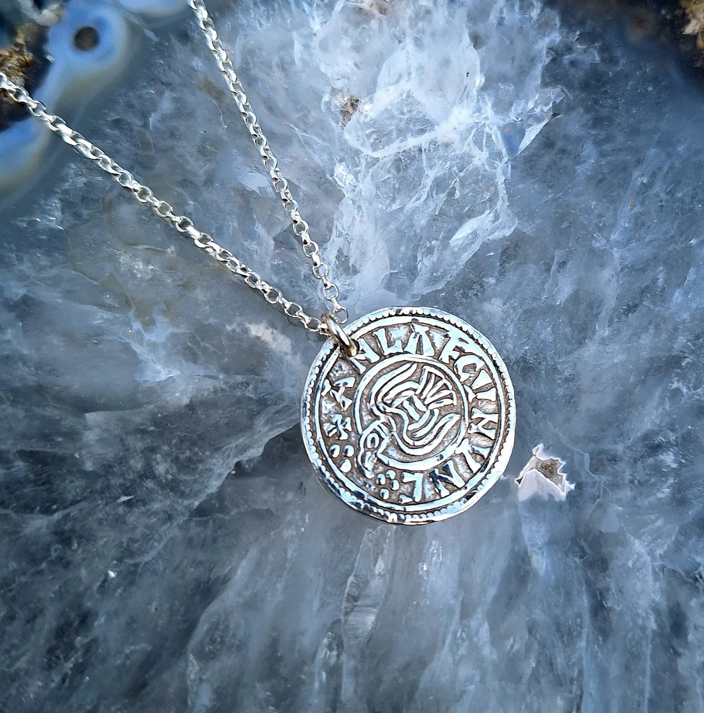 Raven Penny - Sterling Silver Viking Coin